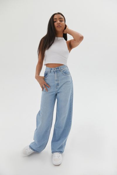 levi's high loose wide jeans full circle