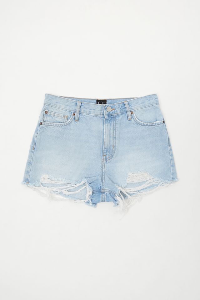 BDG Girlfriend High Waisted Denim Short Light Blue