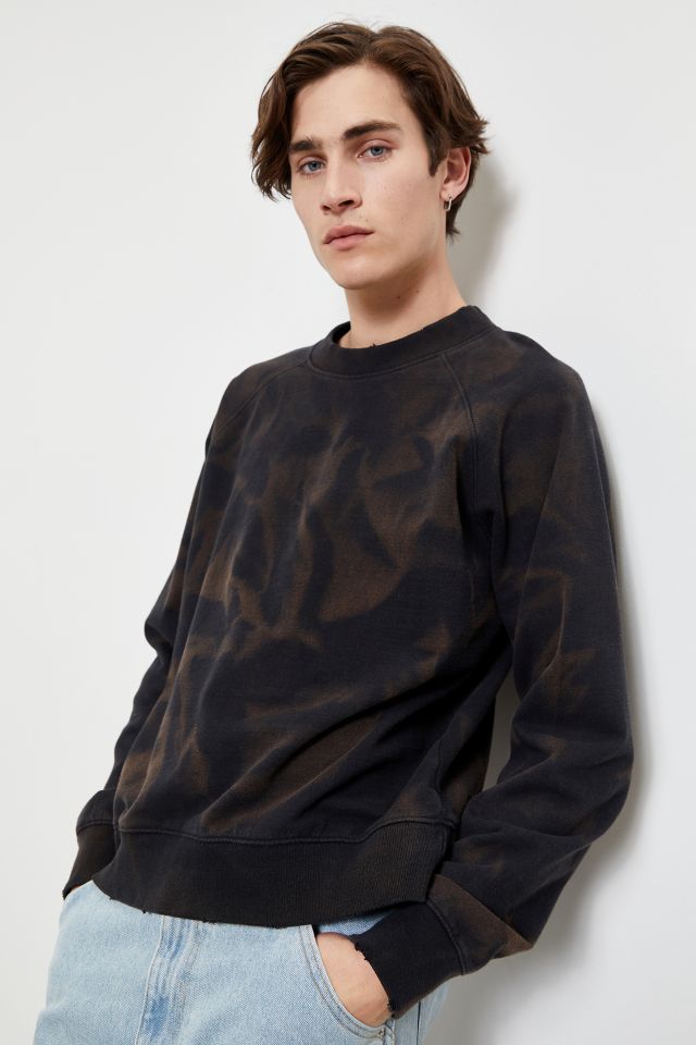 Bleached black 2025 crew neck