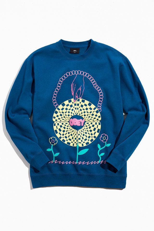 OBEY In Bloom Crew Neck Sweatshirt