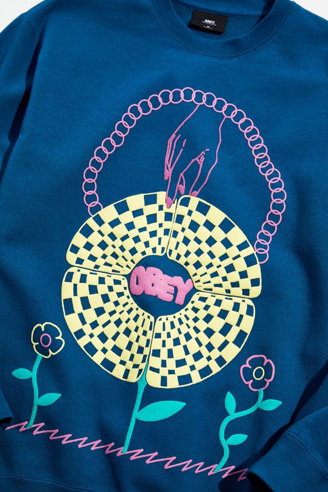 OBEY In Bloom Crew Neck Sweatshirt #1