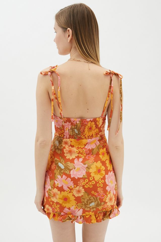 Ownley Isla Tie-Strap Mini Dress | Urban Outfitters
