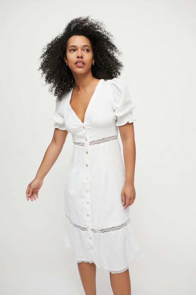 Ownley Rosa Puff Sleeve Midi Dress #2