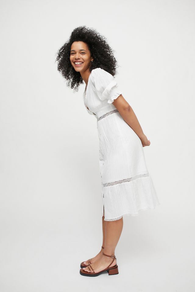 Ownley Rosa Puff Sleeve Midi Dress #3