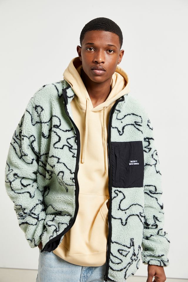 M/SF/T Anonymity Fleece Jacket | Urban Outfitters