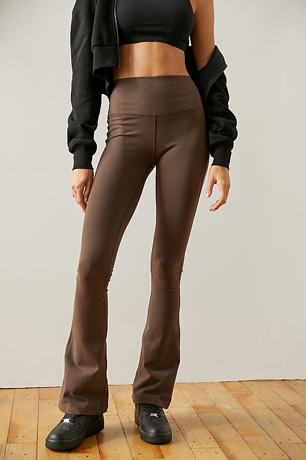 Splits59 Raquel High-waisted Flare Pant In Brown