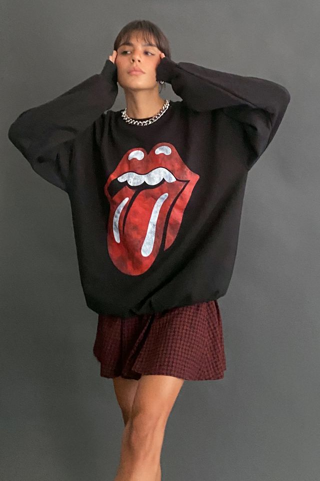 The Rolling Stones Classic Tongue Sweatshirt Urban Outfitters