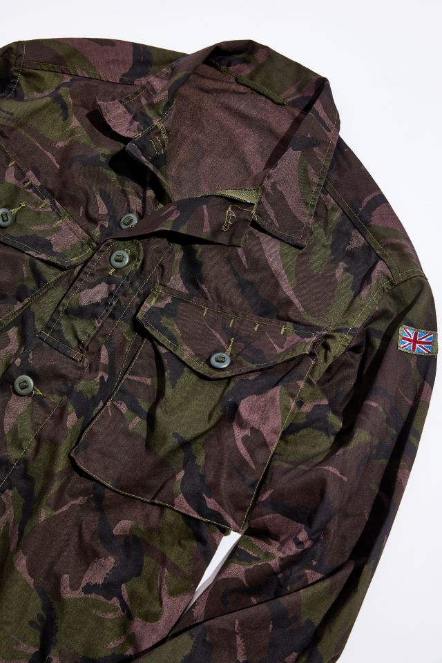 Vintage Overdyed Camo Military Overshirt #1