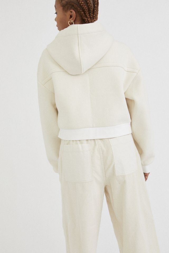 UO Remi Cropped Hooded Bomber Jacket #2
