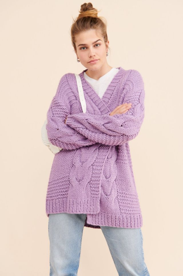 Moon River Cable Knit Cardigan | Urban Outfitters