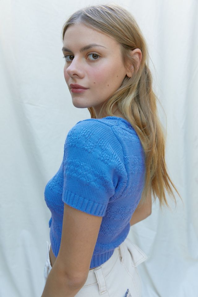 UO Brenda Short Sleeve Cardigan #1