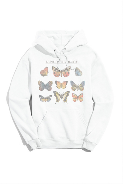 Lepidopterology Butterfly Hoodie Sweatshirt Urban Outfitters