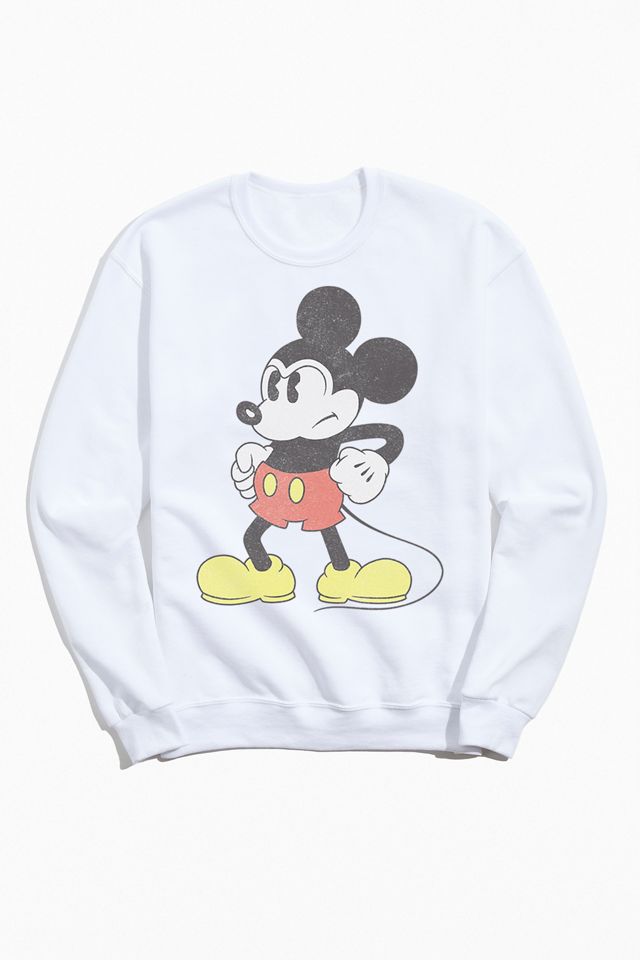 Disney Mickey Mouse Classic Pose Crew Neck Sweatshirt | Urban Outfitters