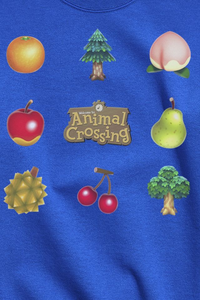 Animal Crossing Items Found Crew Neck Sweatshirt #1