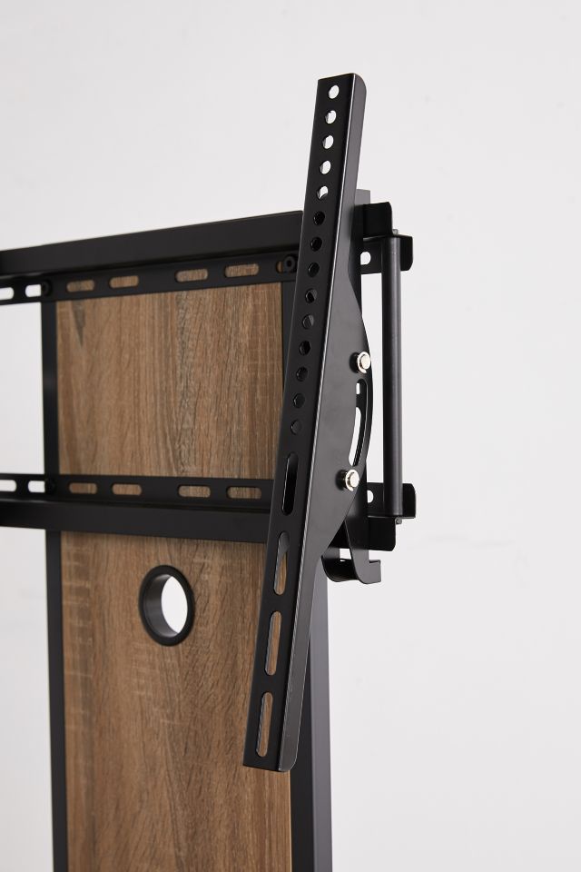 Austin Industrial-Black Metal and Wood TV Mount Media Console