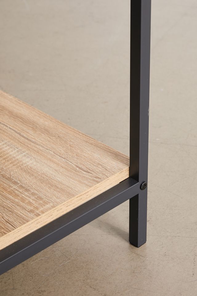 Austin Industrial-Black Metal and Wood TV Mount Media Console