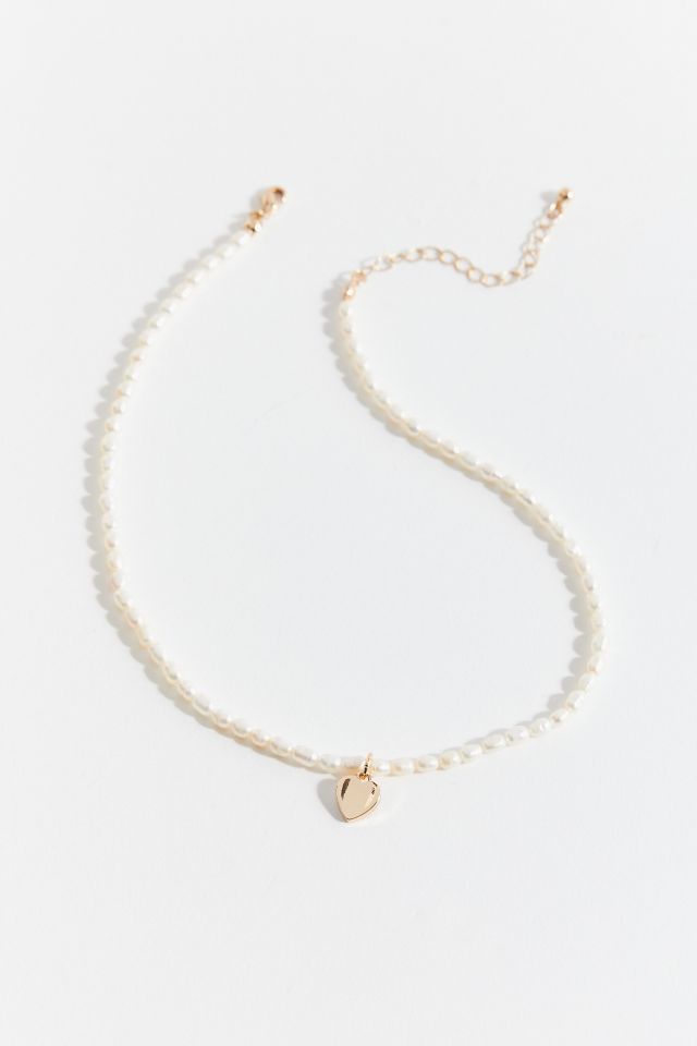 Freshwater Pearl Charm Necklace #1