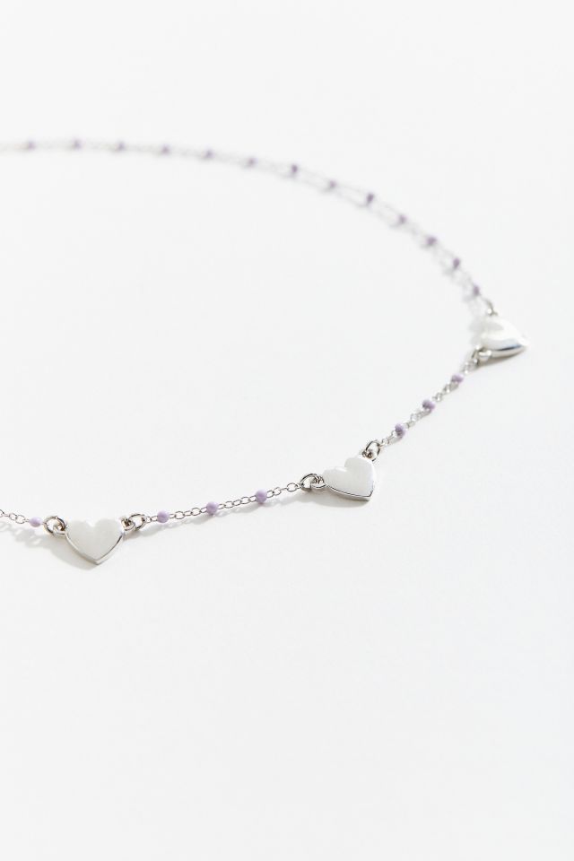 Ava Delicate Heart Charm Necklace #1