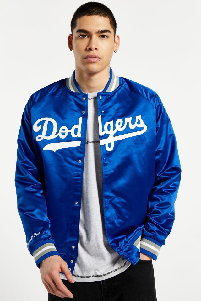 Mitchell & Ness Los Angeles Dodgers Sideline Pullover Satin Jacket 2XL