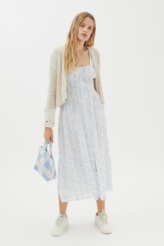 UO Anne Smocked Waist Midi Dress #3