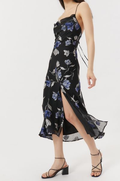 ASTR The Label Gaia Cowl Neck Midi Dress | Urban Outfitters