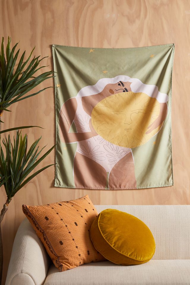 Alja Horvat For Deny Holding The Sunshine Tapestry Urban Outfitters