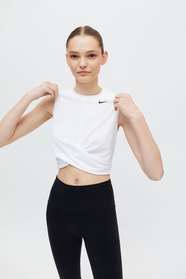 NIKE Dri-FIT Cropped Graphic Training Top