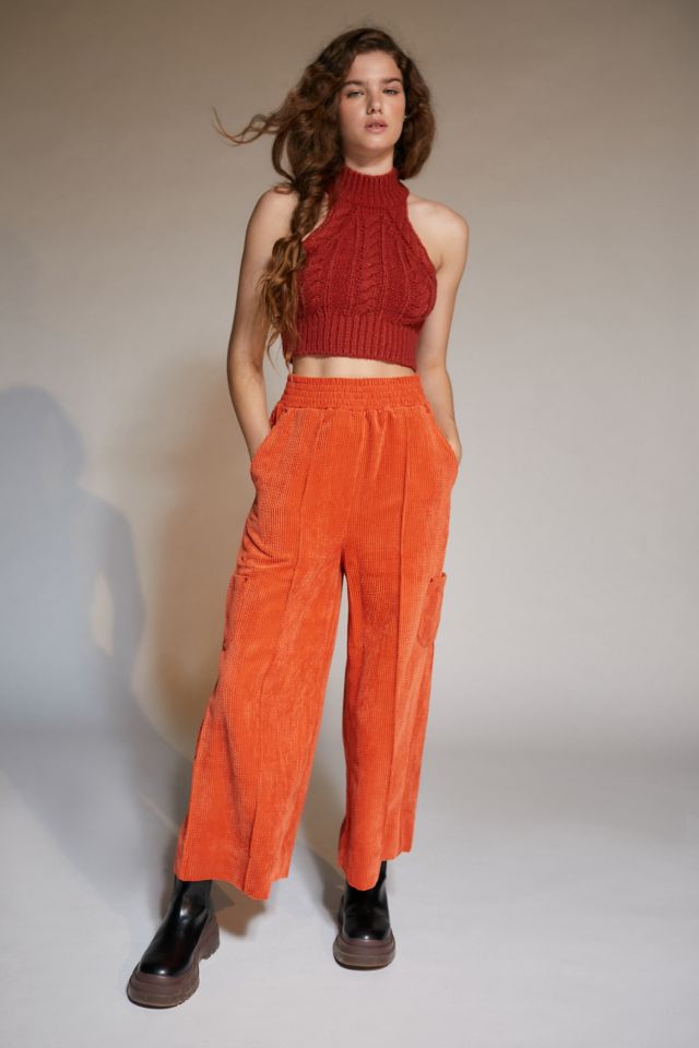 Wide-leg Corduroy Pants