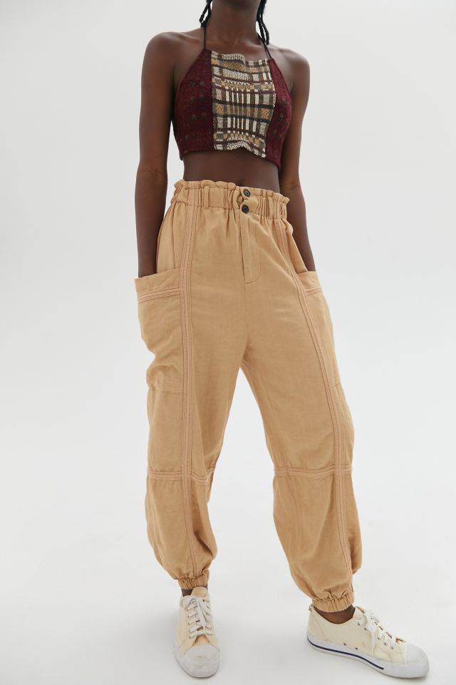 High waisted linen deals pants urban outfitters