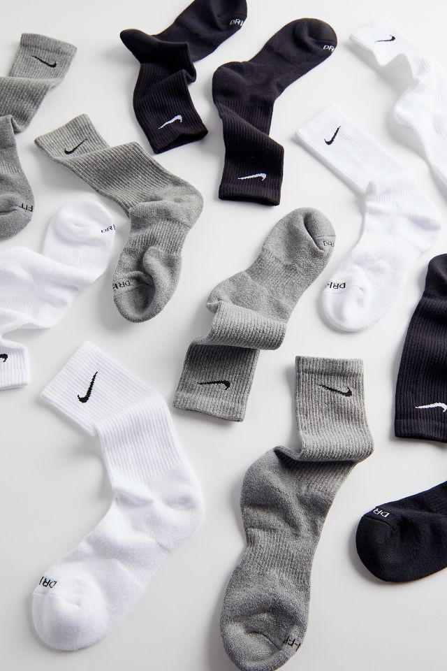 Nike DRI-FIT Everyday Plus Cushion Crew Socks White (6 Pack)