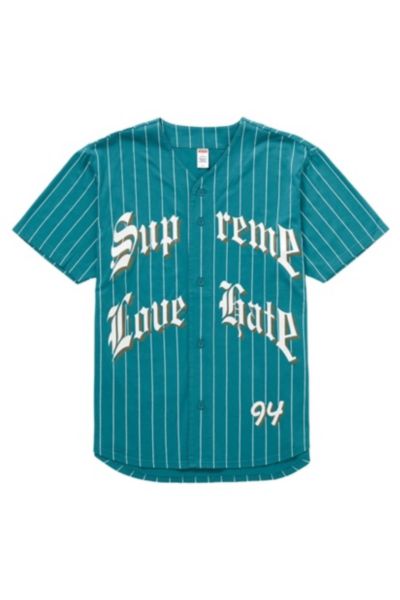 Supreme Love Hate Baseball Jersey | Urban Outfitters