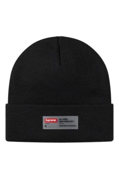 Supreme clear 2024 label beanie