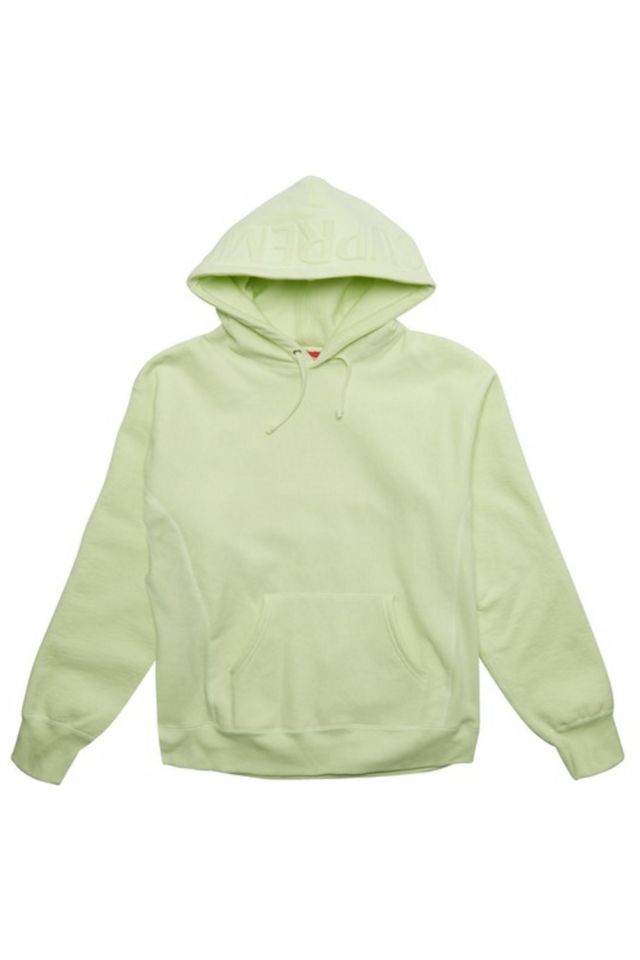 Supreme embossed logo outlet hoodie