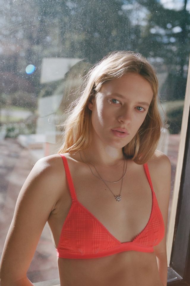 Out From Under Geo Mesh Modern Triangle Bralette #1