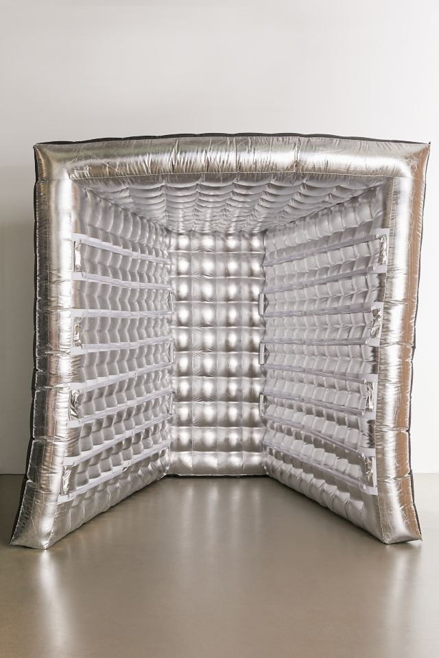Silver LED Inflatable Photo Booth Enclosure Backdrop #1