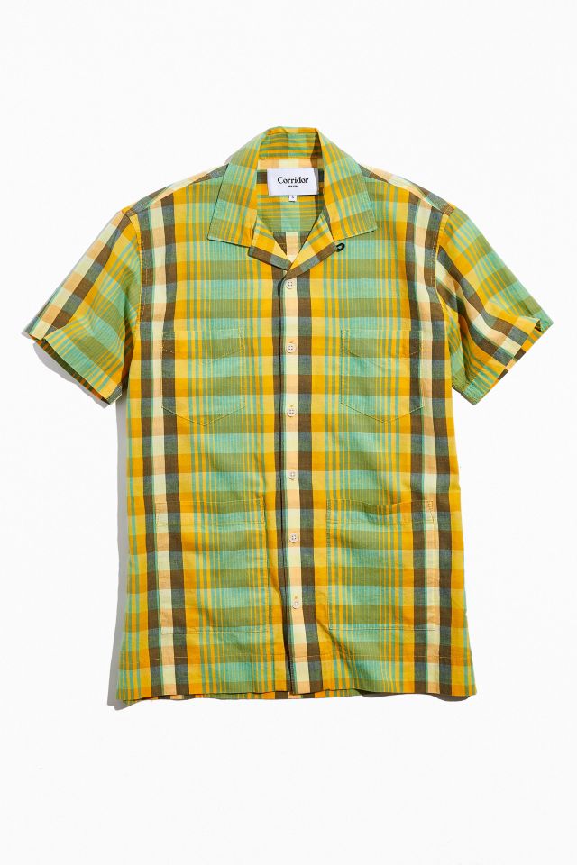 Corridor Madras Cotton Summer Button-Down Shirt | Urban Outfitters