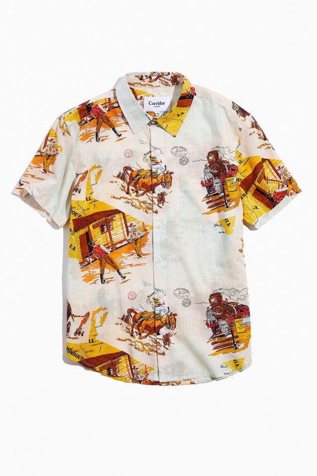 Corridor Old West Map Button-Down Shirt | Urban Outfitters