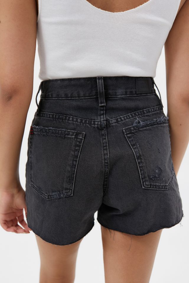 BDG A-Line Denim Cutoff Short – Washed Black Denim #3