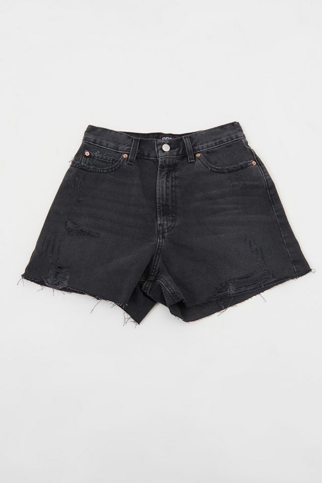 BDG A-Line Denim Cutoff Short – Washed Black Denim #5