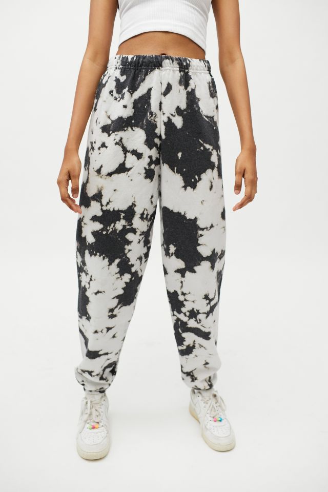 Grey and black tie dye sweatpants new arrivals