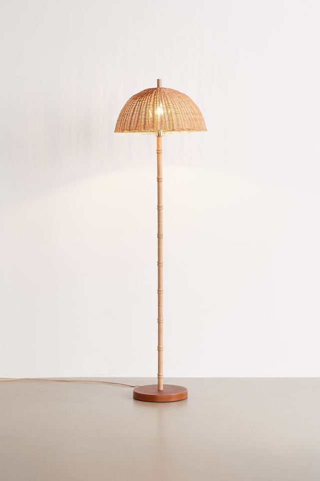 Willow Rattan Floor Lamp #2