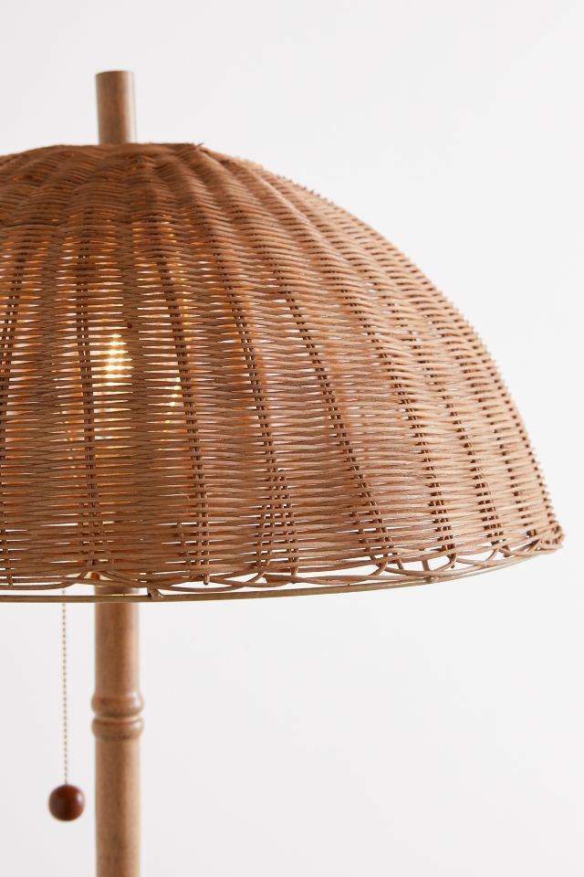 Urban outfitters rattan deals lamp