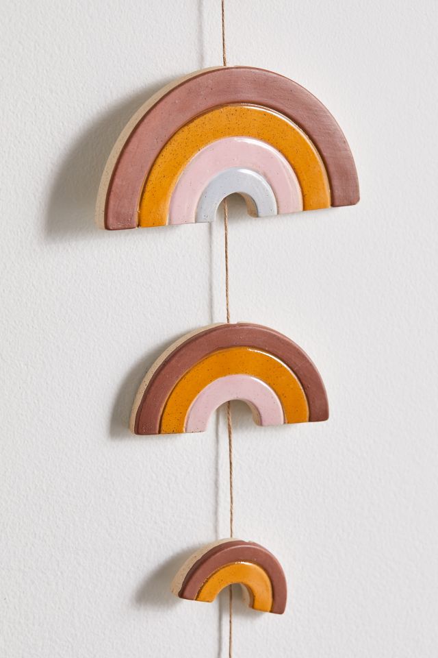Décoration murale arc-en-ciel en céramique #2