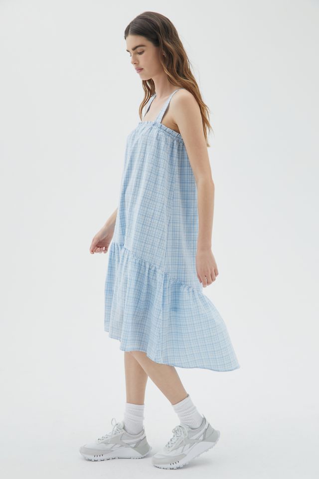 Moon River Checkered Midi Dress #1