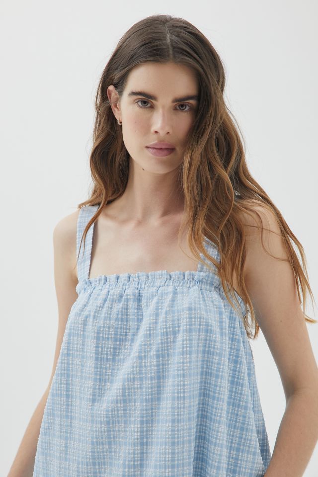 Moon River Checkered Midi Dress #2