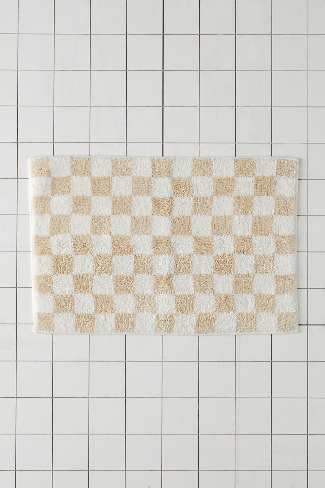 Checkerboard Bath Mat