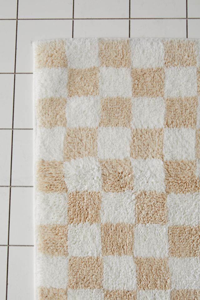 Checkerboard Bath Mat