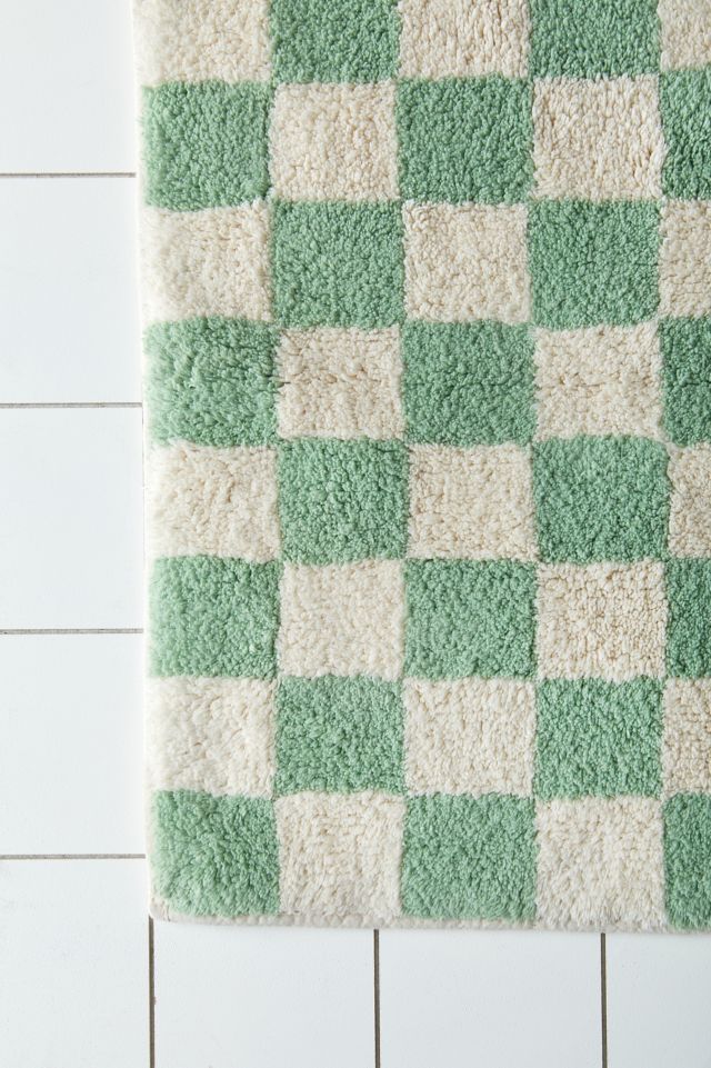 Checkerboard Bath Mat #3