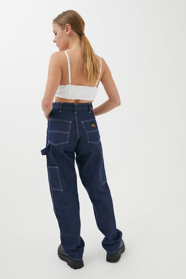 Relaxed Fit Straight Leg Painter's Pants