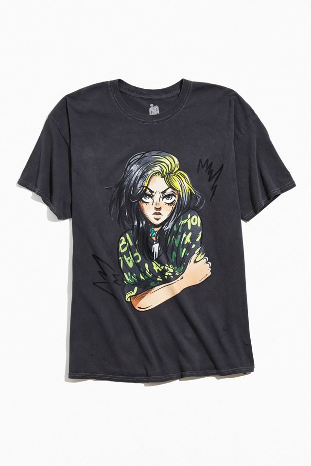 Billie Eilish UO Exclusive Anime Tee | Urban Outfitters
